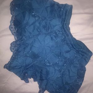 Blue lace forever 21 shorts